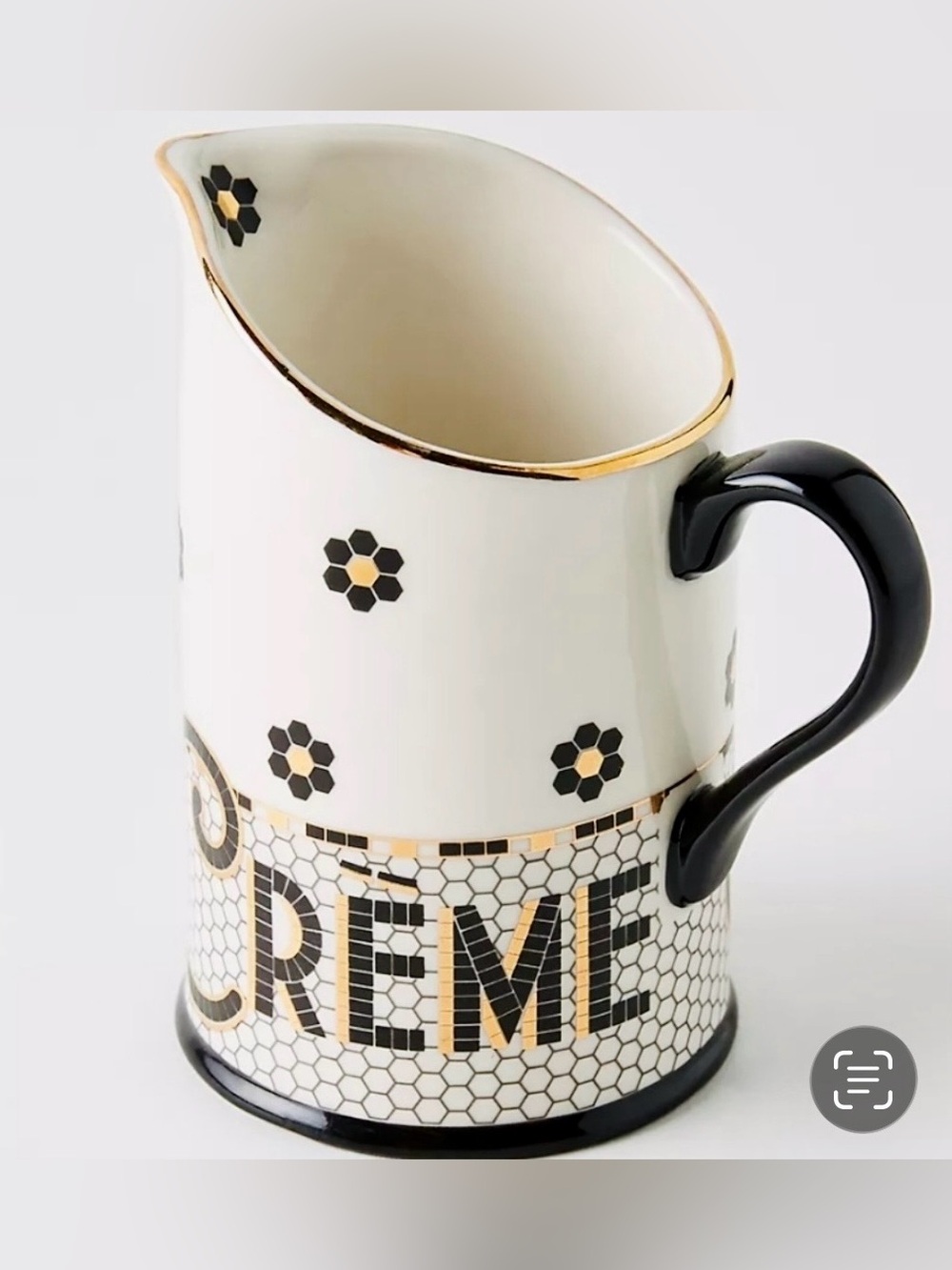 Anthropologie Bistro Tile Creamer